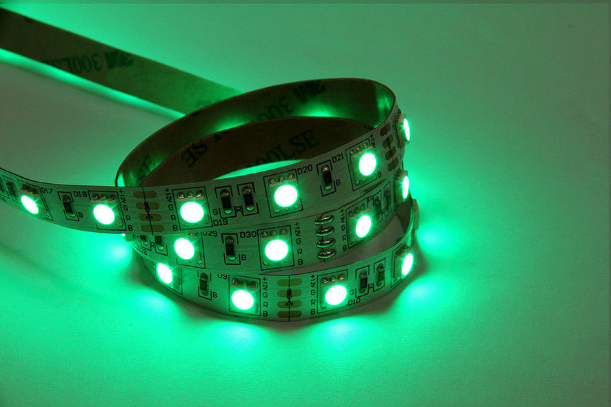 SMD5050 LED Strip Lights RGB With Remote Control Dimmable 5M 60leds No-waterproof 12V Led Strip For KTV