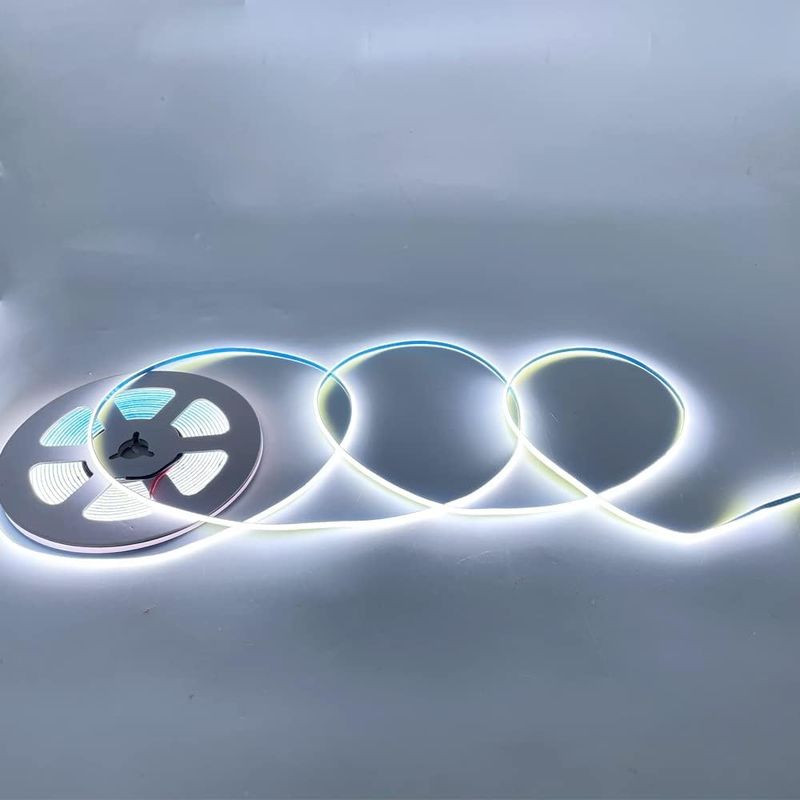 슈퍼 좁은 3MM 너비 COB LED 스트립 라이트 400Leds / m 디밍 가능한 5m 더 긴 수명