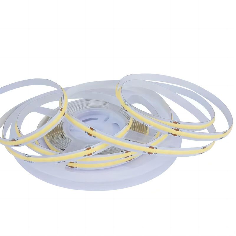 300LEDs Dampproof 커스터마이징 가능한 90Ra 비전압 COB LED 스트립 4cm 절단 길이 가정 조명