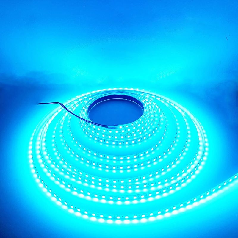 12V 240LEDS SMD 2835 LED 스트립 라이트 1200LED 16.4Ft 방수 색상 빨강 녹색 파란색 주황색