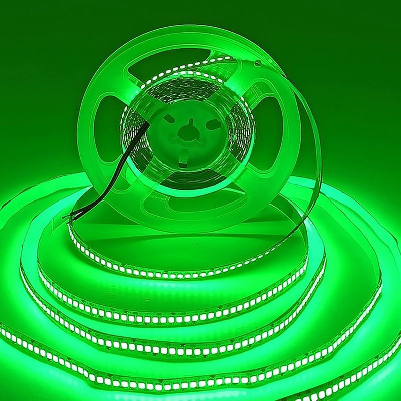 12V 240LEDS SMD 2835 LED 스트립 라이트 1200LED 16.4Ft 방수 색상 빨강 녹색 파란색 주황색
