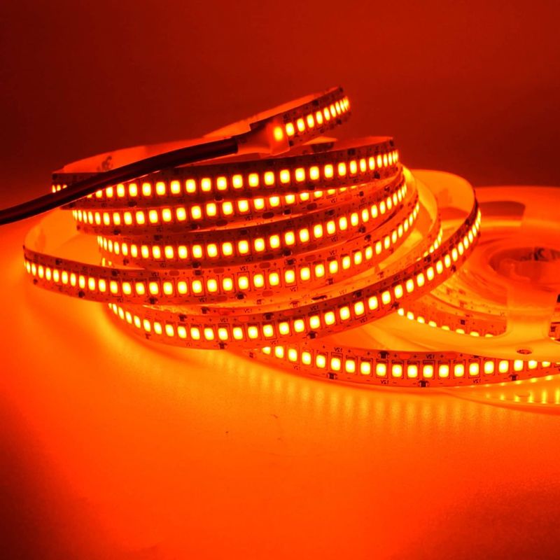 24V 고 밝기 240LEDS SMD 2835 LED 스트립 라이트 1200LEDs 16.4Ft 방수 색상 빨강 녹색 파란색 오렌지