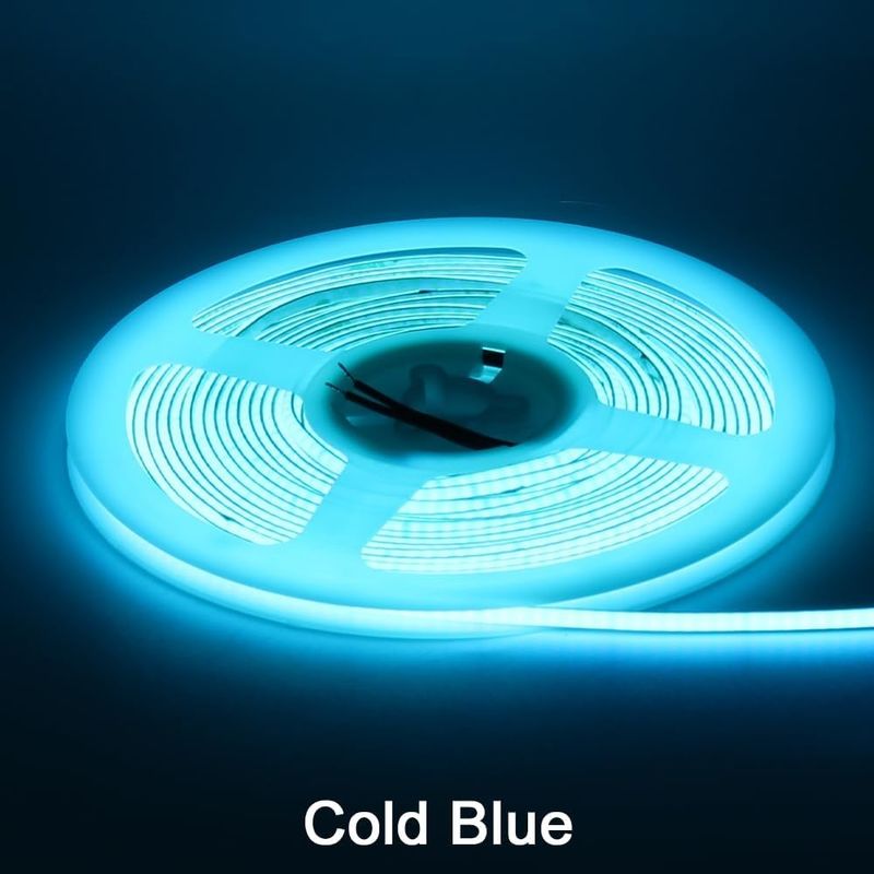 3MM 너비 슈퍼 좁은 COB LED 스트립 400Leds / m 아이스 블루 5m 더 긴 수명 사용자 지정 조명