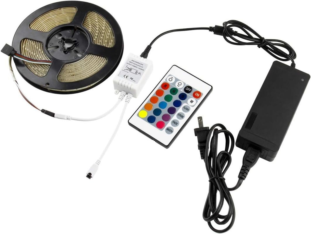 디메이블 SMD 유연한 RGB LED 스트립 60leds/m DC12V 입력