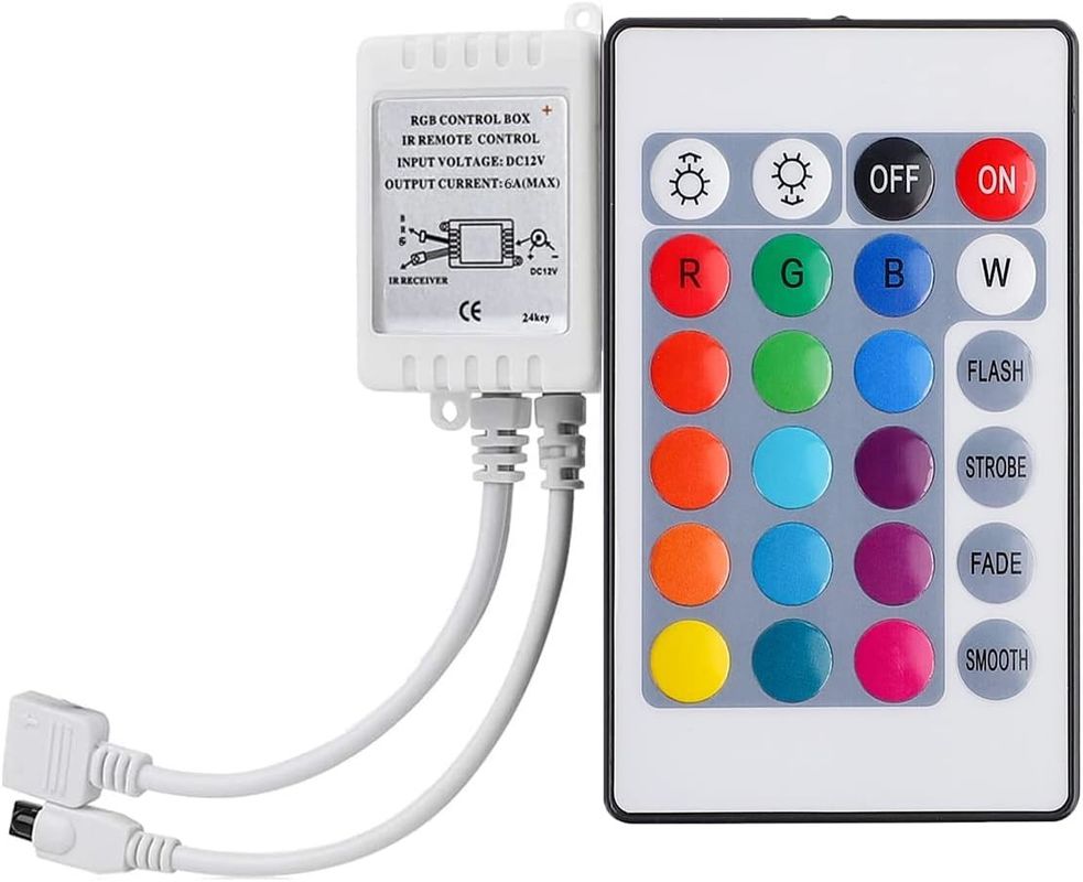 디메이블 SMD 유연한 RGB LED 스트립 60leds/m DC12V 입력