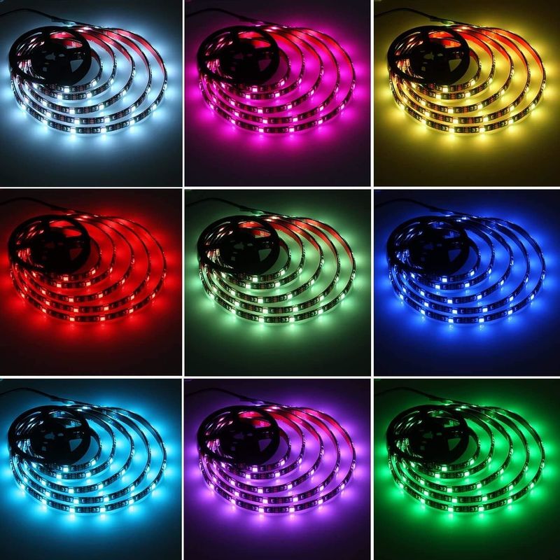 디메이블 SMD 유연한 RGB LED 스트립 60leds/m DC12V 입력