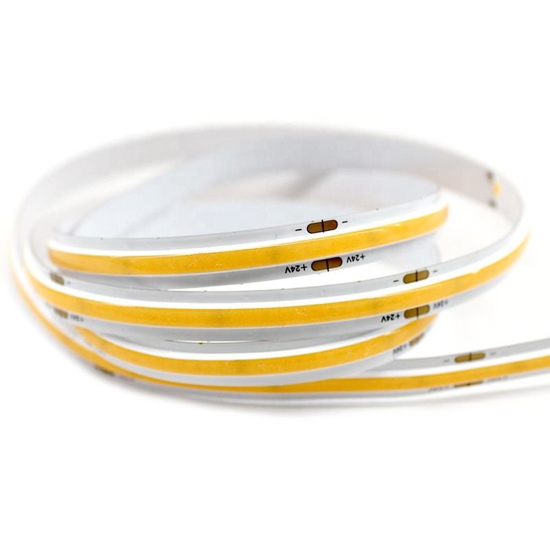 플렉서블 CCT COB 디메이블 LED 스트립 560Led/m 90 CRI DC24V CE/RoHS 인증