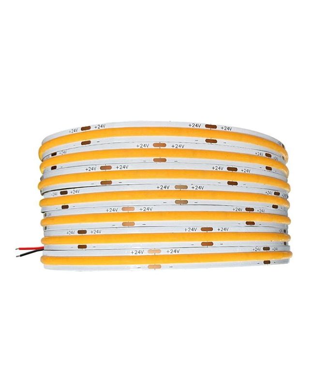 높은 CRI DC24V COB480 조명 5m/roll RA90 코브 스트립 실내 외관 장식용 방수 프로필 COB 스트립