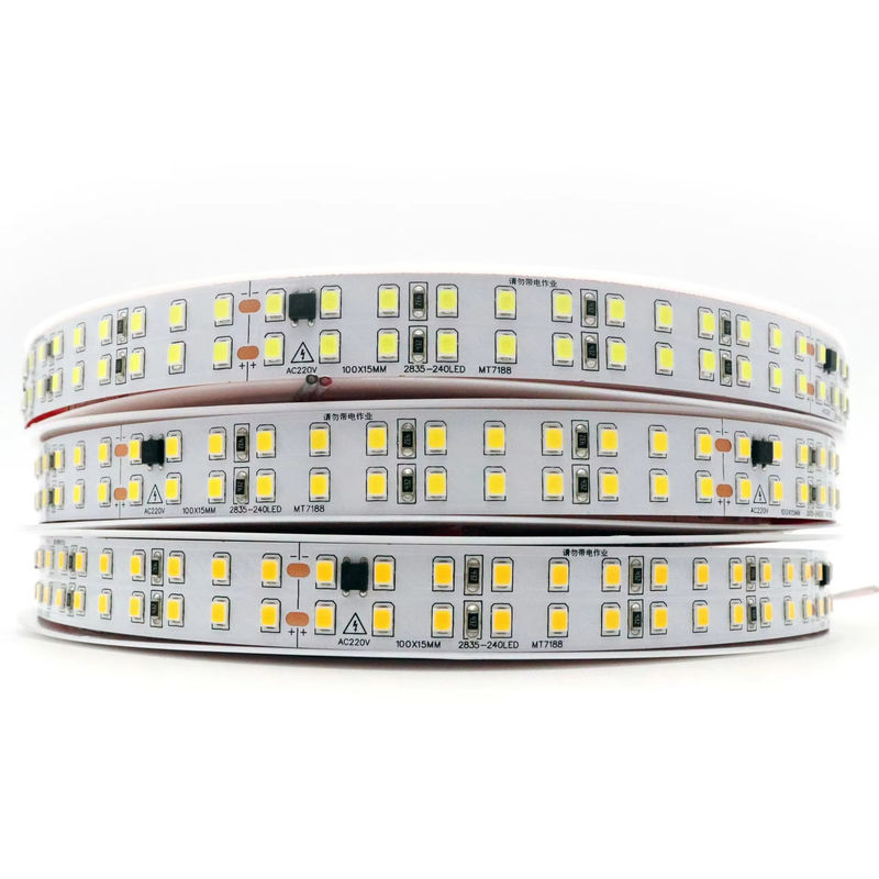 120LEDs/m 유연한 LED 스트립 실내용 운전자가 필요하지 않습니다 CRI80 2835 SMD 8mm PCB 길이 5M/10M