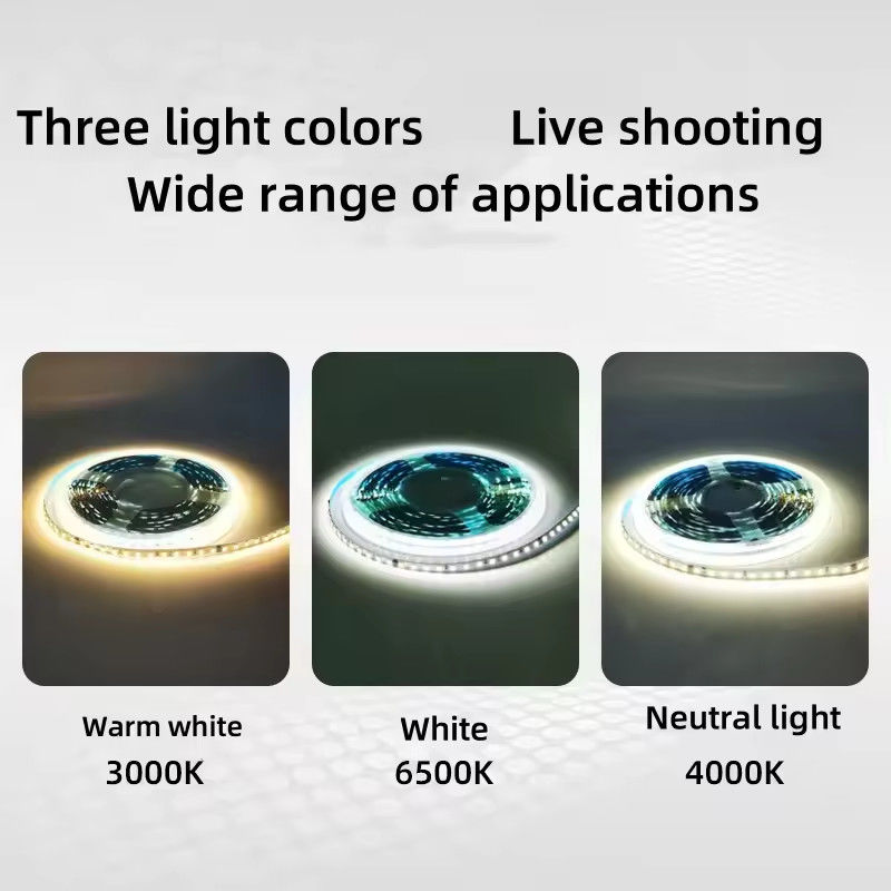 120LEDs/m 유연한 LED 스트립 실내용 운전자가 필요하지 않습니다 CRI80 2835 SMD 8mm PCB 길이 5M/10M