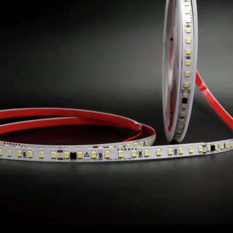 220v 드라이버가 필요없다 10cm 커터블 2835 LED 스트립 IP65 120 LED 테이프 라이트 방수 IP20 유연 LED 스트립