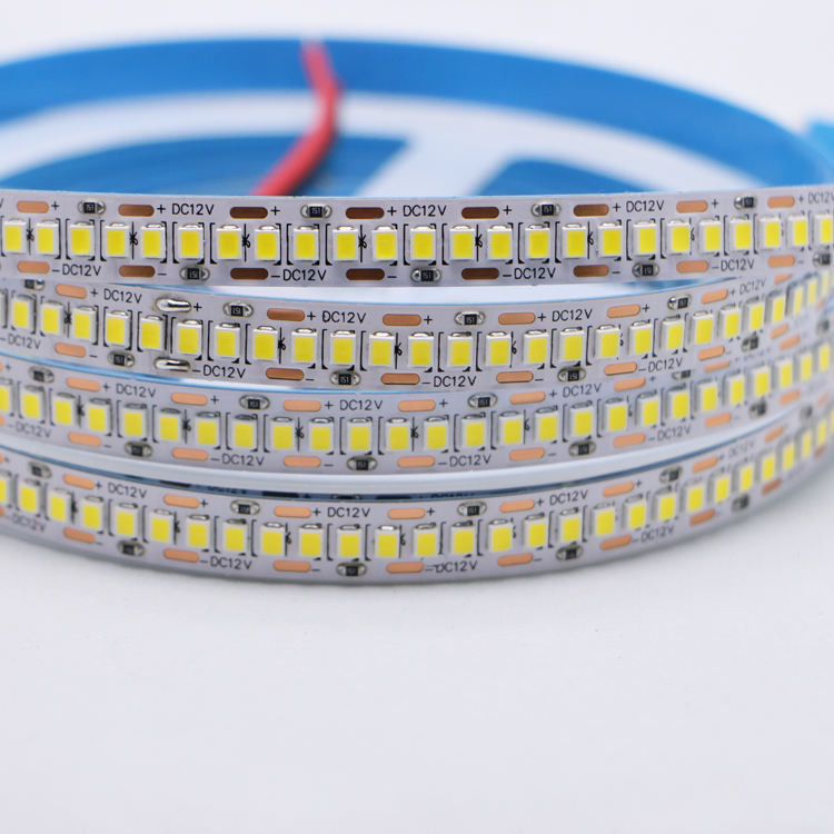 DC12V/24V 10mm 5M/Roll 2835 80Ra LED 스트립 흰색 PCB와 120° 빔 각도