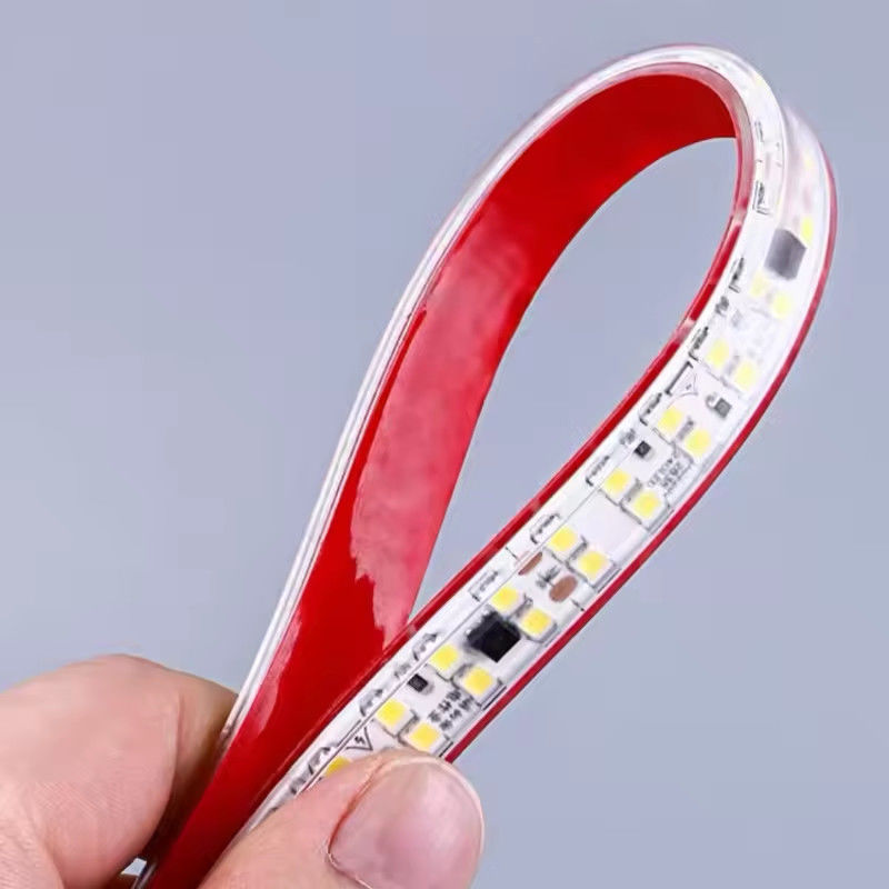 운전자 없는 고전압 220V 운전자 없는 자기 접착형 빛 스트립 240leds smd 2835 IP67 IP65 장식 라인 빛
