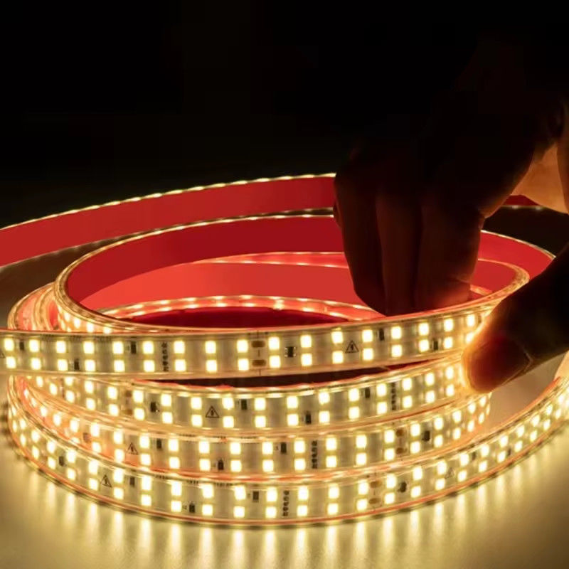 운전자 없는 고전압 220V 운전자 없는 자기 접착형 빛 스트립 240leds smd 2835 IP67 IP65 장식 라인 빛