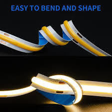 COB LED 10W 12W 110LM 320d/m 이중 PCB DC 12V 24V 220V CRI 90Ra 10미터 무료 맞춤형 스트립