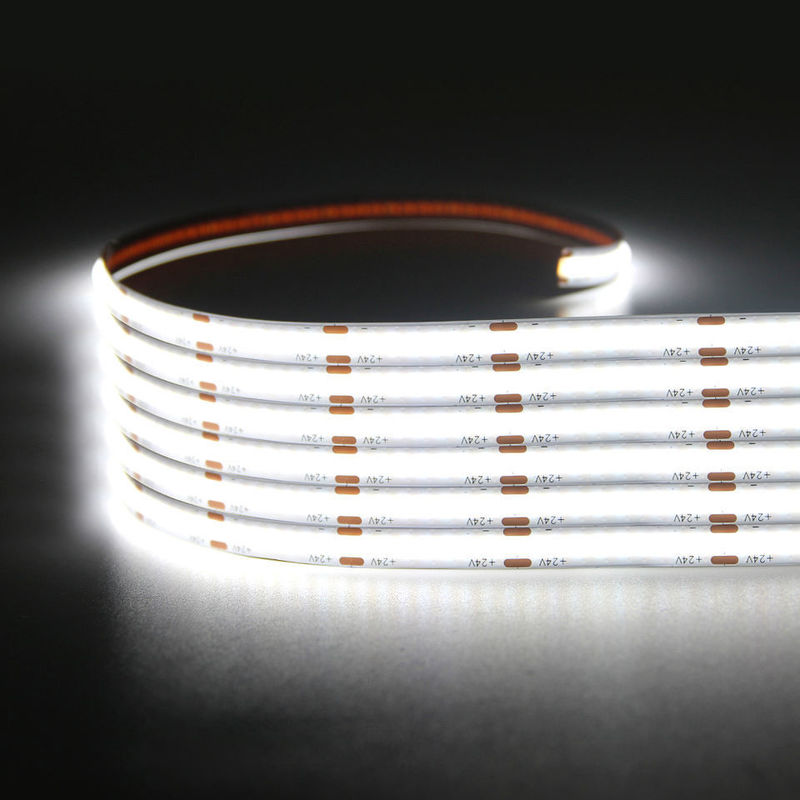 320LEDs/m LED COB 유연 스트립 DC24V 12V 5m 10W 풍경 조명 -25 50C CRI 90