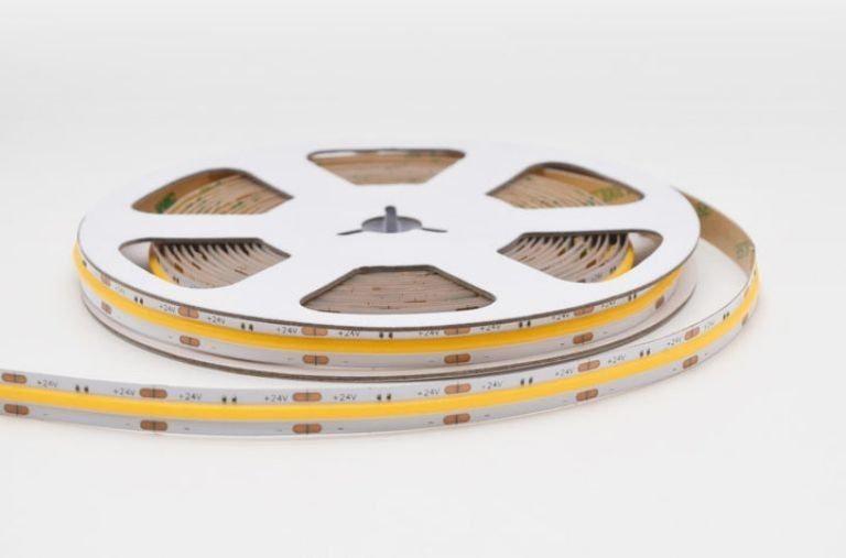 320LEDs/m LED COB 유연 스트립 DC24V 12V 5m 10W 풍경 조명 -25 50C CRI 90