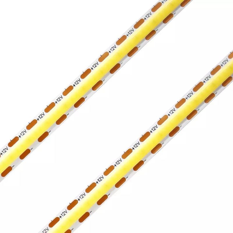 320Leds 유연 LED 스트립 흰색 / 따뜻한 흰색 DC24V 8mm 너비 통합 COB LED 라이트