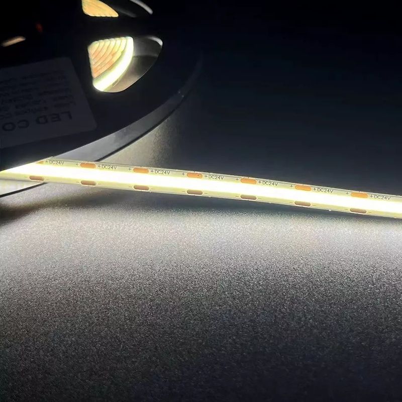 실내 외관 장식 COB 320 480 CRI90 3 년 LED 네온 스트립 절단 길이 1cm