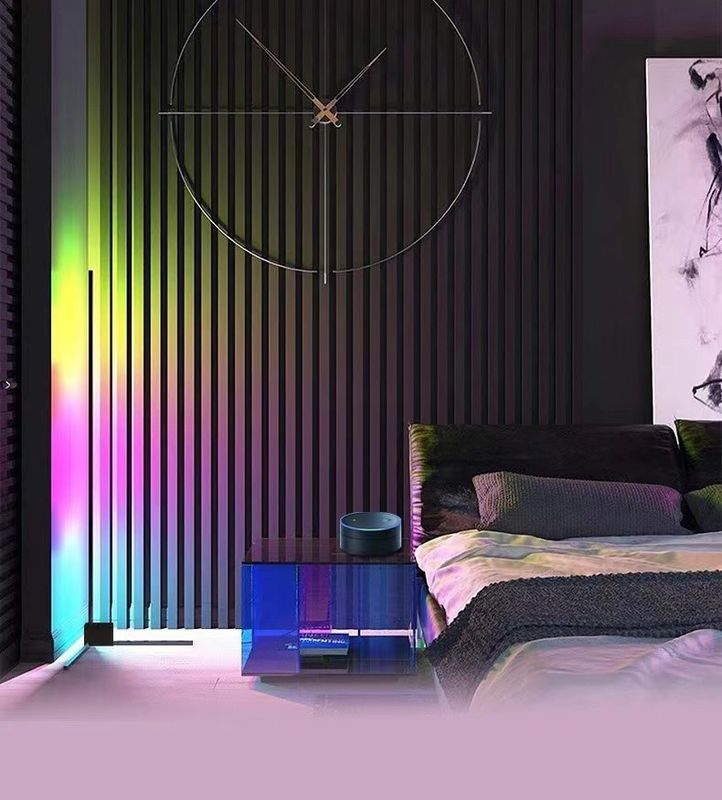 현대적인 장식용 실내 조명 LED 바닥 램프 RGB IC 스마트 코너 대기 조명