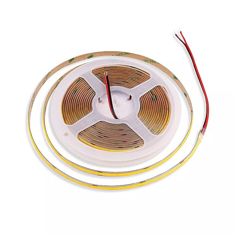실내 및 실외 230v 220v Ac Fob Cob LED 테이프 따뜻한 흰색 파란색 Ip65 방수 0.3kg 제품 무게