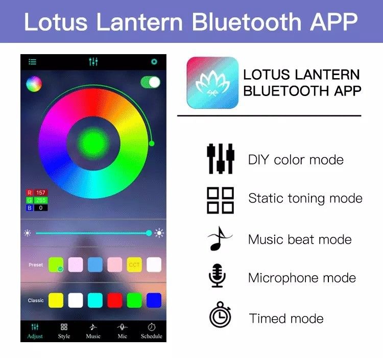 홈 바 LED 라이트 스트립 정원 디자인 지원 디머 12V 32ft 스마트 5050 RGB 1670