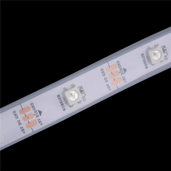 방수 12V ws2812 ws2811 LED 스트립 60LEDs 마법 색상 RGB 장식 CRI Ra 80