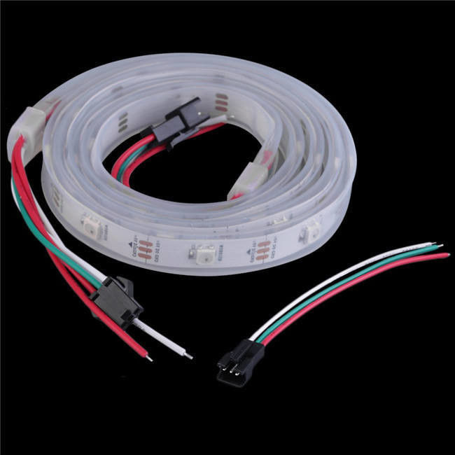 방수 12V ws2812 ws2811 LED 스트립 60LEDs 마법 색상 RGB 장식 CRI Ra 80