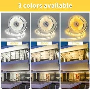 맞춤형 유연 320 480 LED Dc 5v 10000 루먼스 따뜻한 흰색 Rgb Fcob Cct Cob LED 스트립 라이트 웨어하우스