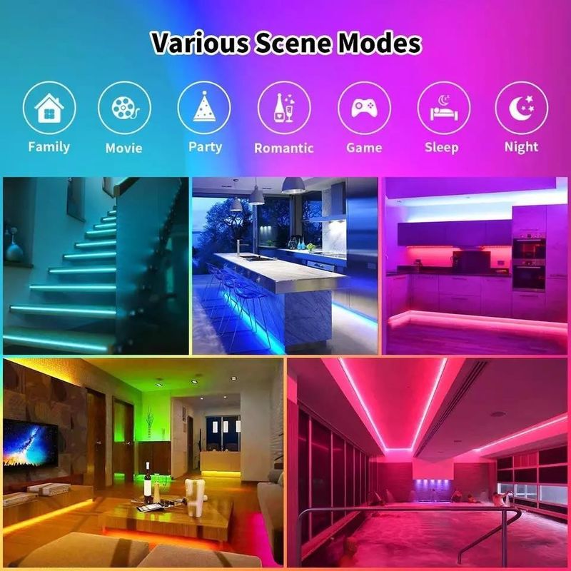 장시간 조명 방수 IP65 30d/m 5050 RGB LED 라이트 스트립
