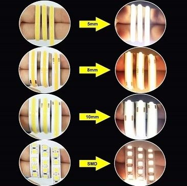 12v 24v 480 Led Ce Rohs 3 플렉서블 라이트 코브 LED 스트립