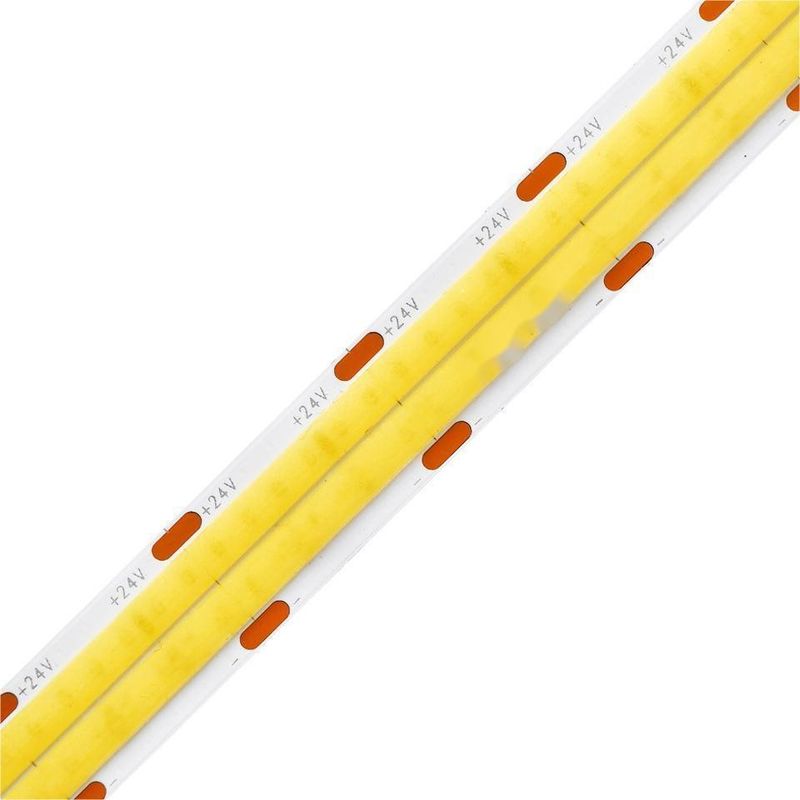 10m/roll 이중 라인 600leds 12v 24v Ra80 12mm 유연 COB LED 유연 스트립 라이트