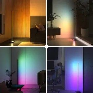 2024 현대 실린더 RGB 다채로운 LED 주변 조명 앱 스마트 대기 바닥 램프
