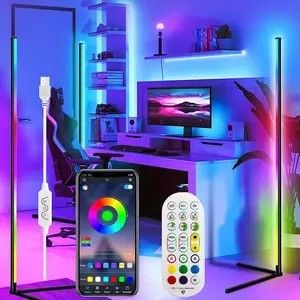 게임 조명 거실 앰비언트 분위기 조명 Rgb 장식 야간 조명 서 있는 LED 코너 바닥등