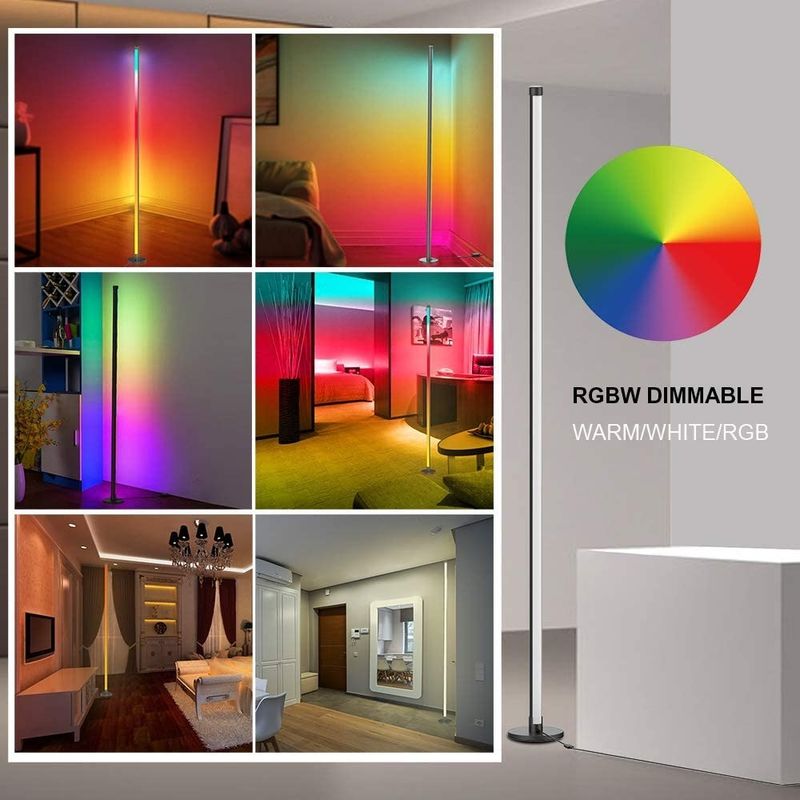 게임 조명 거실 앰비언트 분위기 조명 Rgb 장식 야간 조명 서 있는 LED 코너 바닥등