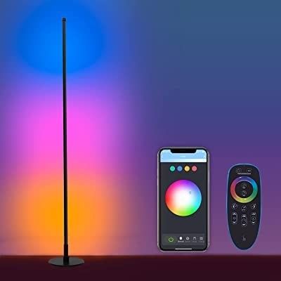 침실 RGB IC 게임 조명 거실 실내 분위기 빛 서 있는 LED 코너 바닥등
