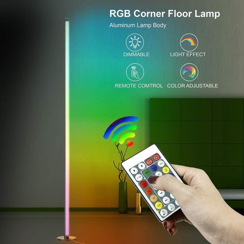 게임 등등 거실 주변 분위기 등등 Rgb 장식 홈.호텔.등등 서 있는 LED 코너 바닥등