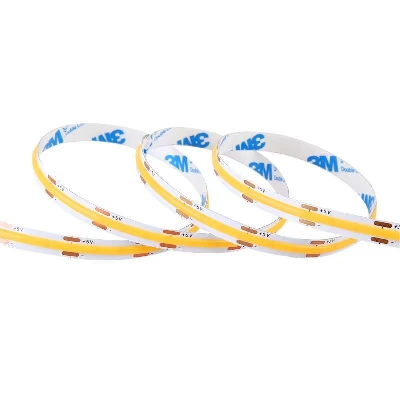 코브 스트립 유연 LED 라이트 스트립 높은 밀도 블랙 영역이 없습니다 24V 12V 5V CRI Ra 90