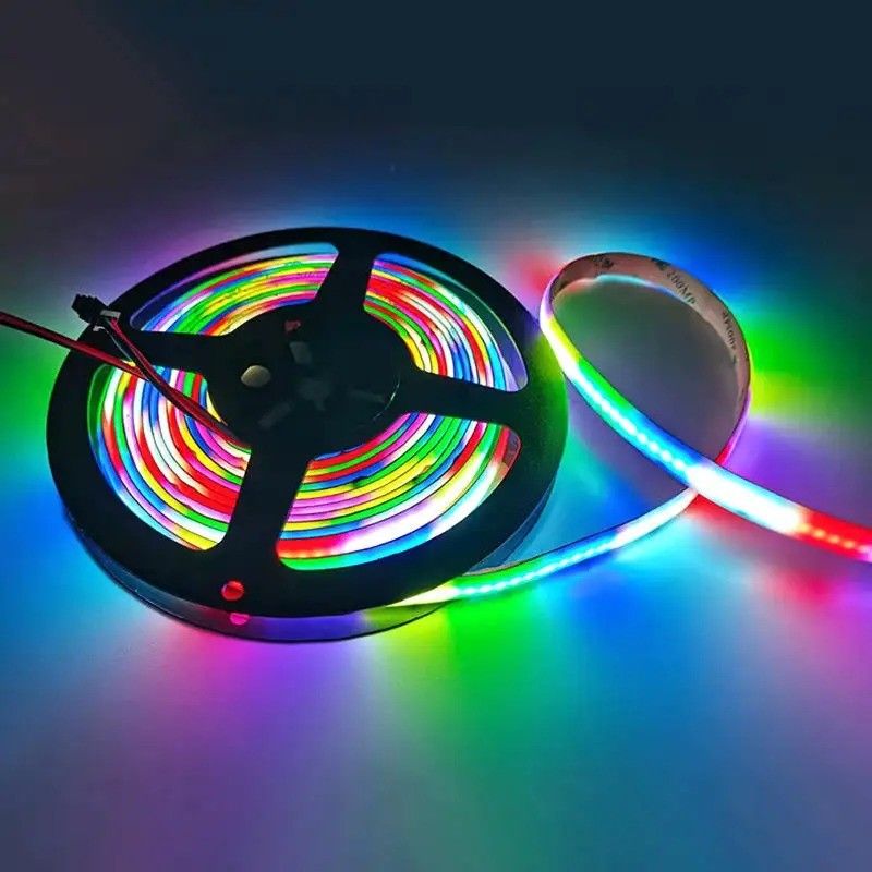 램프 빛 흐름 lm 1000 24V 576 leds / 미터 RGB COB LED 부드러운 빛 스트립 직선 좋은