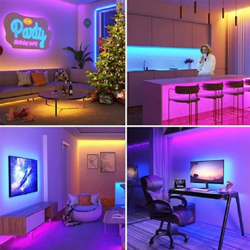 램프 빛 흐름 lm 1000 24V 576 leds / 미터 RGB COB LED 부드러운 빛 스트립 직선 좋은
