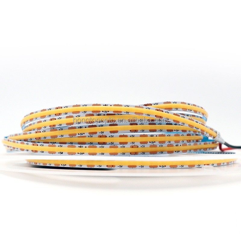 880lm Ra90 융통성 COB LED 스트립 라이트 고밀도 5V 300 LED / m 부엌 백라이트