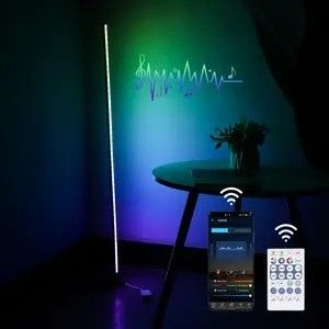 스마트 홈 침실용 맞춤형 대기 와이파이 앱 및 원격 제어 LED 바닥등