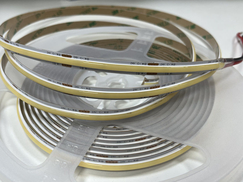 DC 24V 풍경 2m 560 LED COB 조절기와 어댑터와 함께 디밍 가능한 LED 스트립 키트