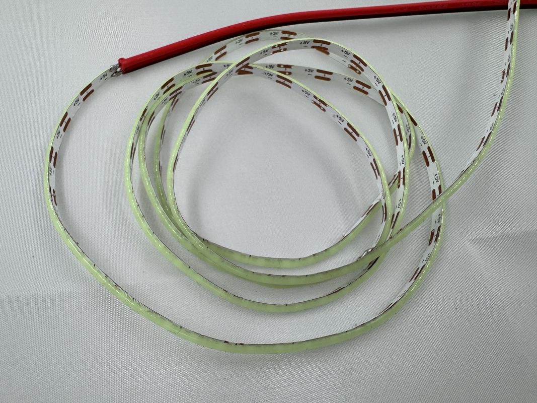 높은 밝기 12V 5V COB LED 스트립, 높은 CRI와 2700k-6500k 색 온도