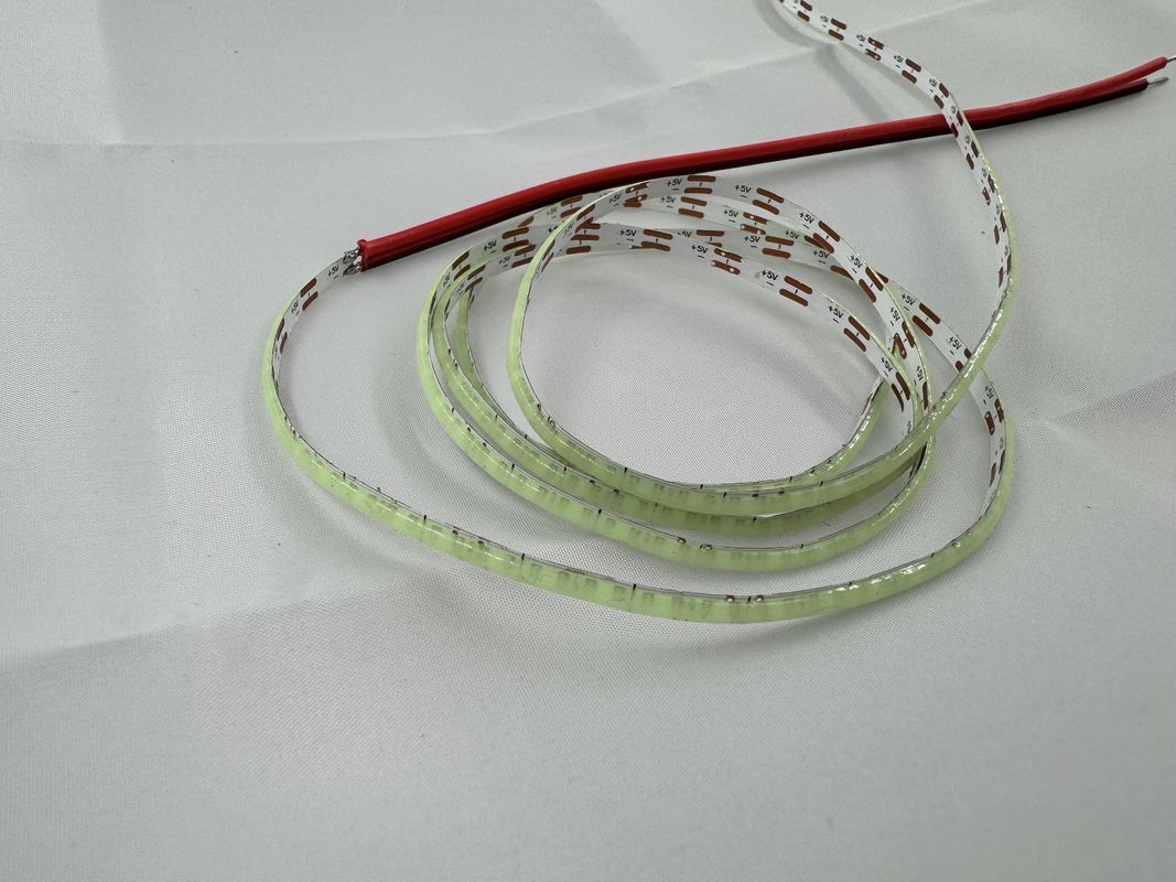 높은 밝기 12V 5V COB LED 스트립, 높은 CRI와 2700k-6500k 색 온도