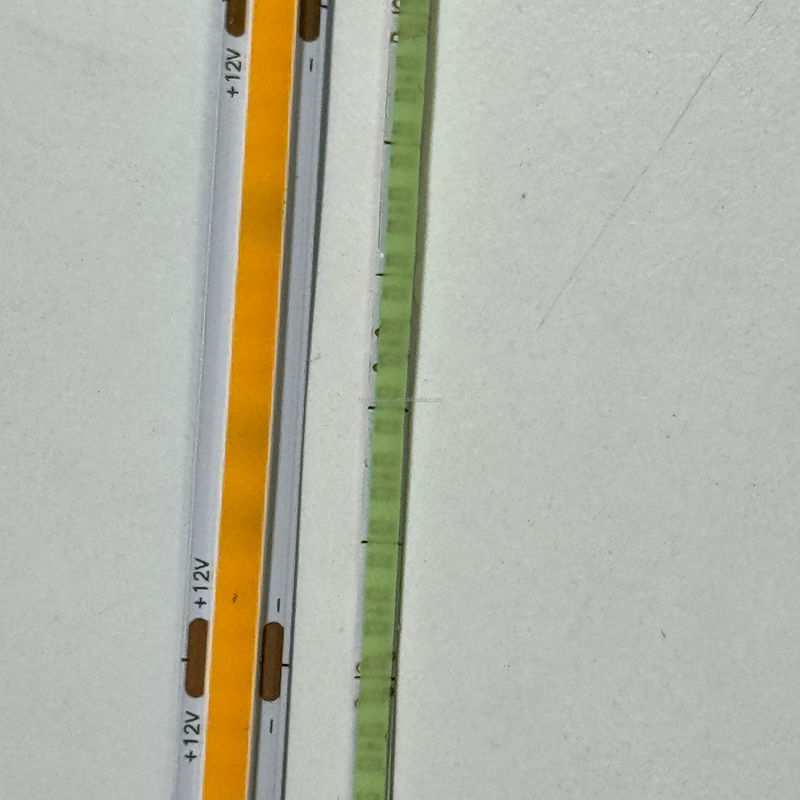 COB LED 스트립 12V 1CM 절단 3MM 극 얇은 너비 5MM 100lm CRI90 3 320LED 이중 PCB