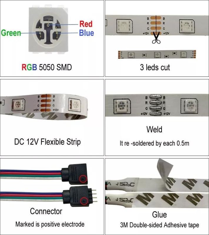 12V 5V 2835 5050 RGB WIFI 투야 스마트 LED 라이트 스트립 음악 동기화 스마트 가정 장식