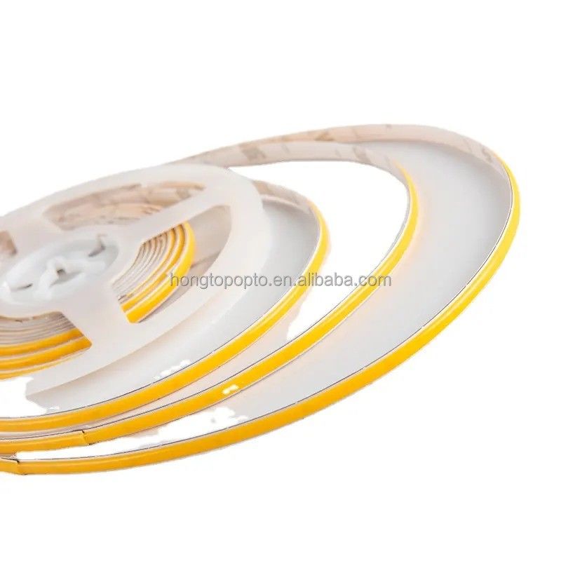 COB LED 스트립 12V 1CM 절단 3MM 극 얇은 너비 5MM 100lm CRI90 3 320LED 이중 PCB