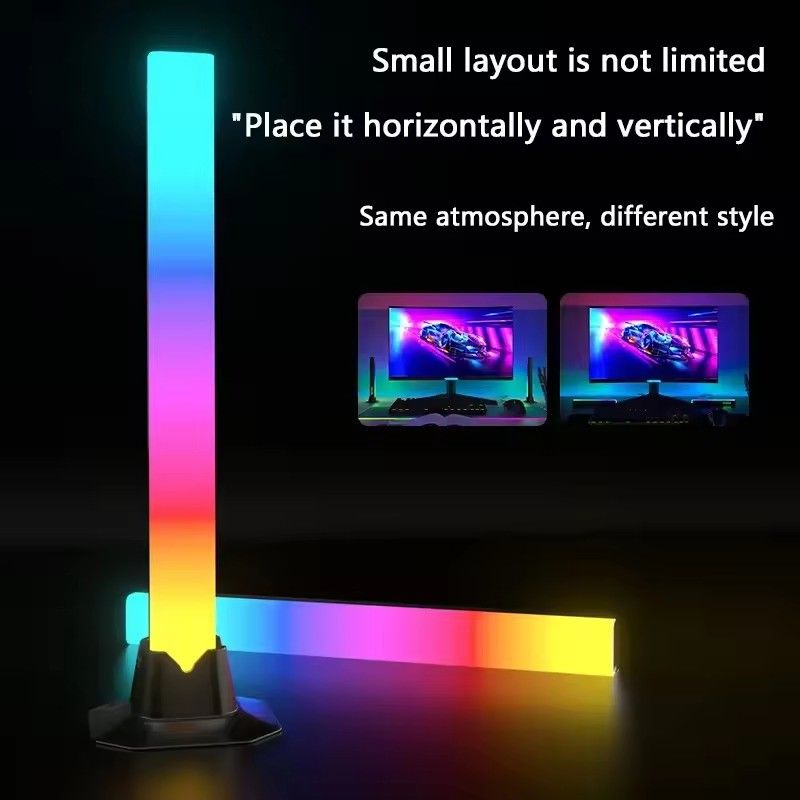 18LEDS 색상 변경 RGB RGBIC 침실 장식용 바닥 램프 30cm 및 50cm 크기