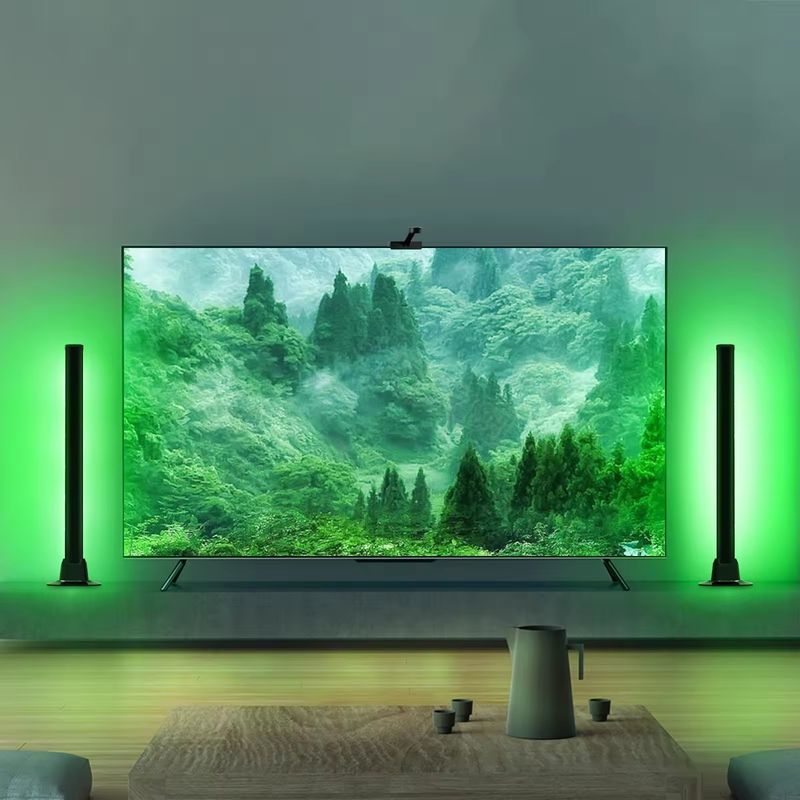 18LEDS 색상 변경 RGB RGBIC 침실 장식용 바닥 램프 30cm 및 50cm 크기